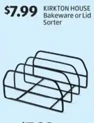 Aldi KIRKTON HOUSE Bakeware or Lid Sorter offer