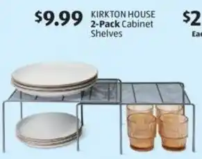 Aldi KIRKTON HOUSE 2-Pack Cabinet Shelves offer