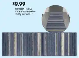 Aldi KIRKTON HOUSE 2' x 6' Berber Stripe Utility Runner offer