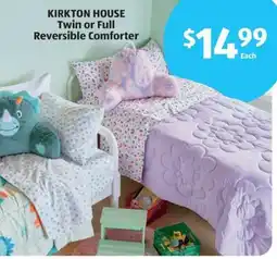 Aldi KIRKTON HOUSE Twin or Full Reversible Comforter offer
