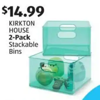 Aldi KIRKTON HOUSE 2-Pack Stackable Bins offer
