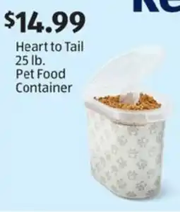 Aldi Heart to Tail Pet Food Container offer