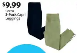 Aldi Serra 2-Pack Capri Leggings offer