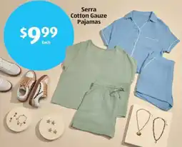 Aldi Serra Cotton Gauze Pajamas offer
