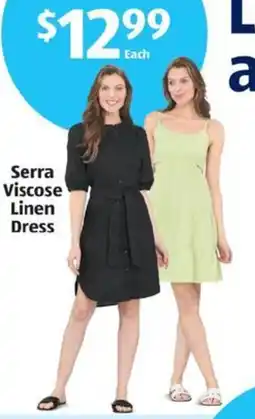 Aldi Serra Viscose Linen Dress offer