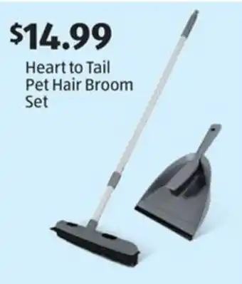 Aldi Heart to Tail Pet Hair Broom Set offer