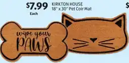Aldi KIRKTON HOUSE 18" x 30" Pet Coir Mat offer