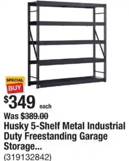 The Home Depot Husky 5-Shelf Metal Industrial Duty Freestanding Garage Storage offer