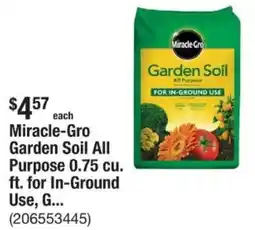 The Home Depot Miracle-Gro Garden Soil All Purpose 0.75 cu. ft. for In-Ground Use offer