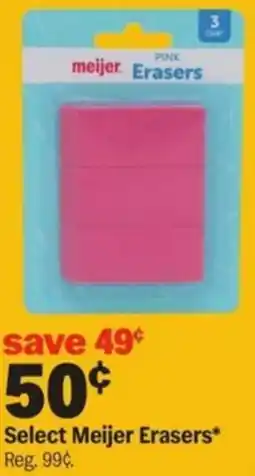 Meijer Select Meijer Erasers offer