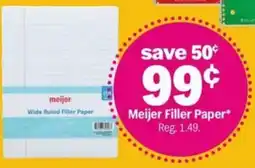 Meijer Meijer Filler Paper offer