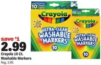 Meijer Crayola Washable Markers offer