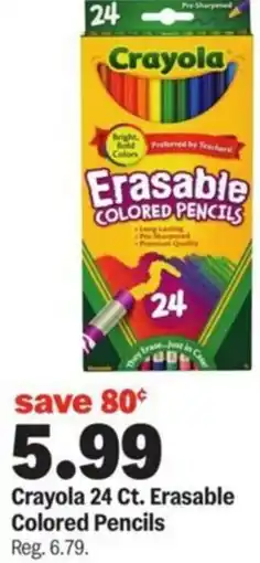 Meijer Crayola Erasable Colored Pencils offer