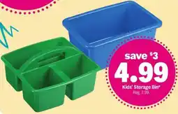 Meijer Kids' Storage Bin offer