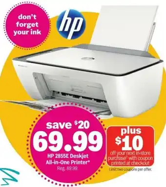 Meijer HP 2855E Deskjet All-in-One Printer offer