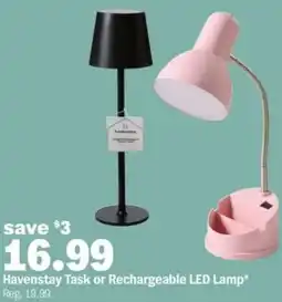 Meijer Havenstay Task or Rechargeable LED Lamp offer