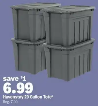 Meijer Havenstay 20 Gallon Tote offer