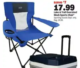 Meijer Lake & Trail Oversized Mesh Sports Chair offer