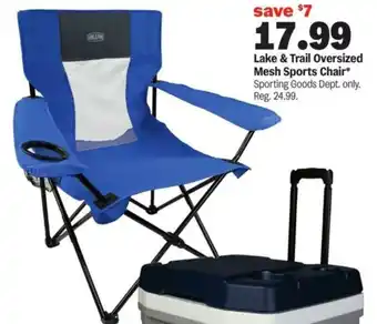 Meijer Lake & Trail Oversized Mesh Sports Chair offer