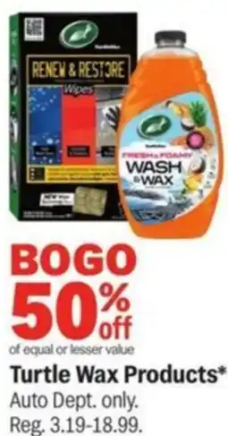 Meijer Turtle Wax Products offer