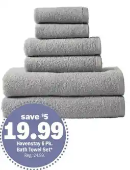 Meijer Havenstay 6 pk. bath towel set offer