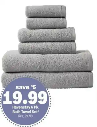 Meijer Havenstay 6 pk. bath towel set offer