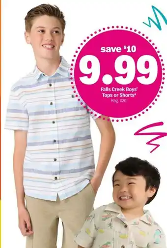 Meijer Falls Creek Boys' Tops or Shorts offer