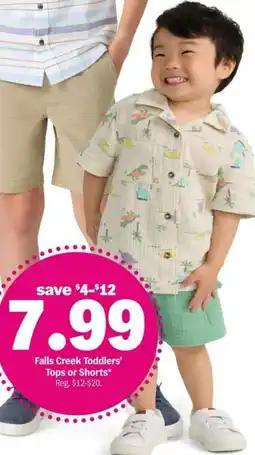 Meijer Falls Creek Toddlers Tops or Shorts offer