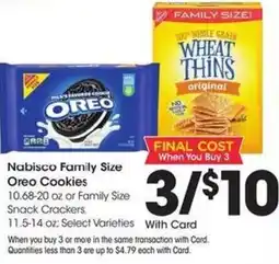 Kroger Nabisco Family Size Oreo Cookies offer