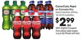Kroger Coca-Cola, Pepsi or Canada Dry offer
