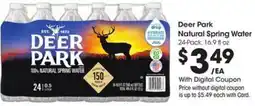 Kroger Deer Park Natural Spring Water offer