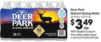 Kroger Deer Park Natural Spring Water offer