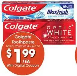 Kroger Colgate Toothpaste offer