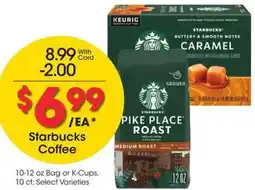 Kroger Starbucks Coffee offer