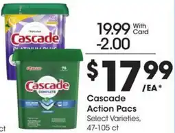Kroger Cascade Action Pacs offer