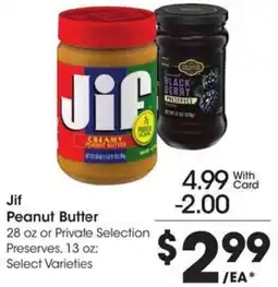 Kroger Jif Peanut Butter offer