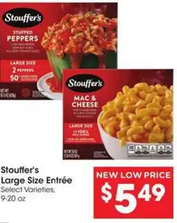Kroger Stouffer's Large Size Entrée offer