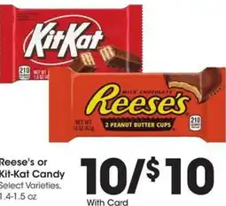 Kroger Reese's or Kit-Kat Candy offer