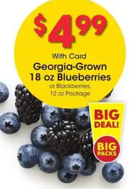 Kroger Georgia-Grown Blueberries offer