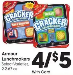 Kroger Armour Lunchmakers offer