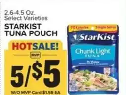 Food Lion Starkist tuna pouch offer