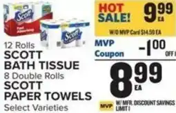 Food Lion Scott bath tissue, scott paper towels offer