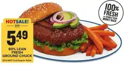 Food Lion 80% lean fresh ground chuck offer