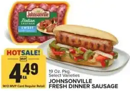 Food Lion Johnsonville fresh dinner sausage offer