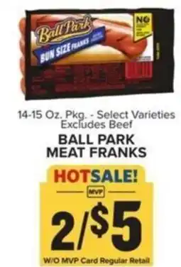 Food Lion Ball park meat franks offer