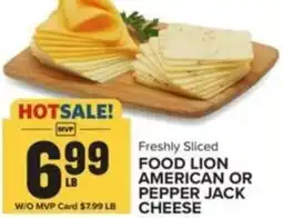 Food Lion Food lion american or pepper jack cheese offer