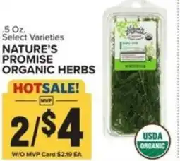 Food Lion Nature's promise organic herbs offer