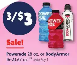 Family Dollar Powerade 28 oz. or BodyArmor 16โ23.67 oz.**ยง offer