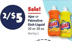 Family Dollar Ajax or Palmolive Dish Liquid offer
