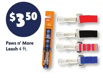 Family Dollar Paws n' More Leash offer